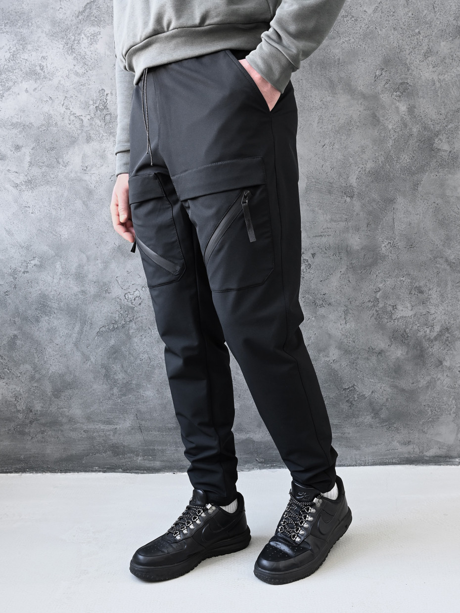Штани FRONT POCKETS-2 | чорний 4/21