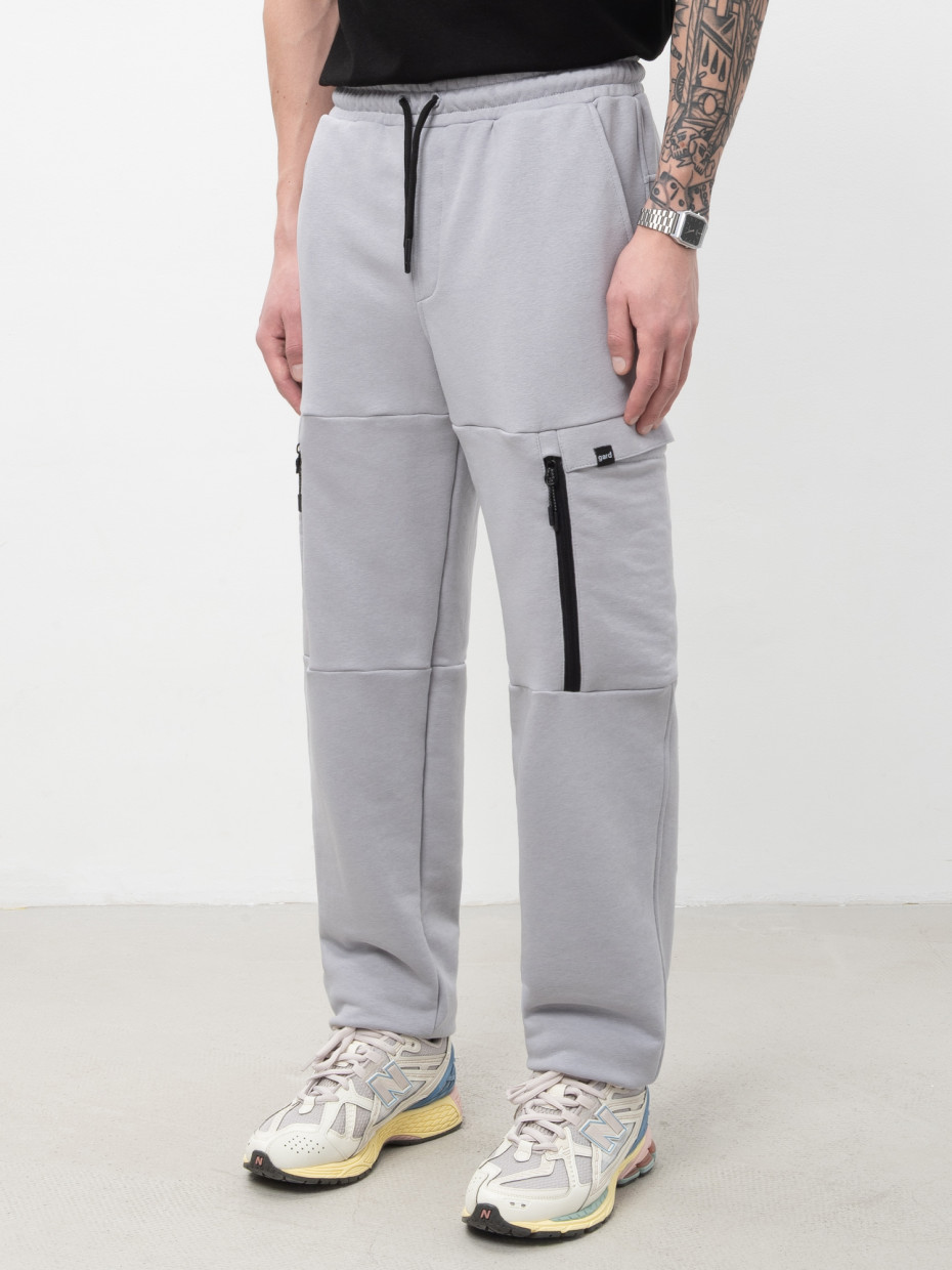 Штани CARGO STONE ZIPPER I світло-сірий 1/26
