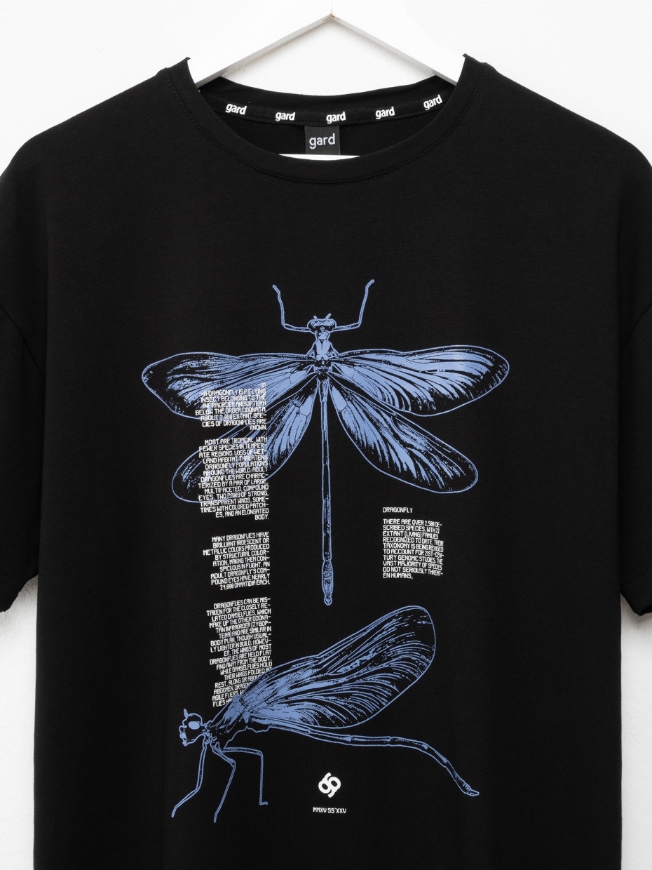 Футболка oversize DRAGONFLY [gb] | чорний 2/25