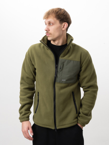 Кофта FLEECE ONE POCKET І хакі - сіро-зелений 4/25 фото 2