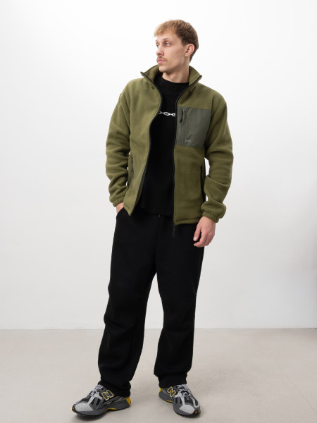 Кофта FLEECE ONE POCKET І хакі - сіро-зелений 4/25 фото 3