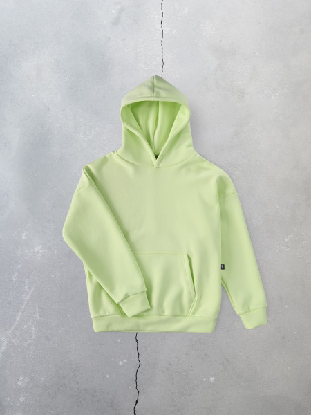 Жіноче худі oversize fleece І лайм 4/23