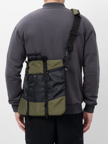 Сумка через плече TOTE (Shoper mode) | хакі - чорний ромб 4/25 фото 2