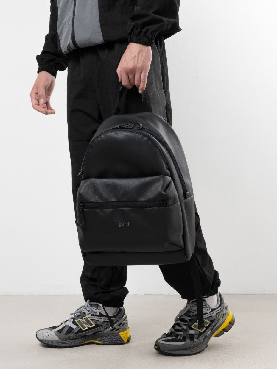 Рюкзак BACKPACK 3 | еко-шкіра чорна 3/22