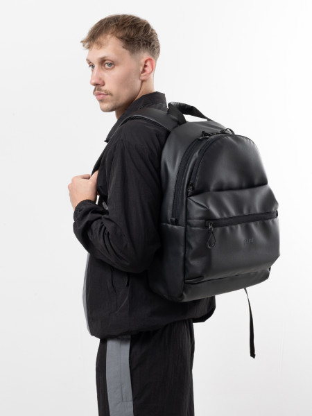 Рюкзак BACKPACK 3 | еко-шкіра чорна 3/22 фото 5