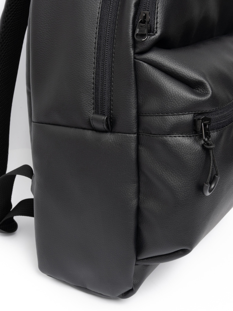 Рюкзак BACKPACK 3 | еко-шкіра чорна 3/22