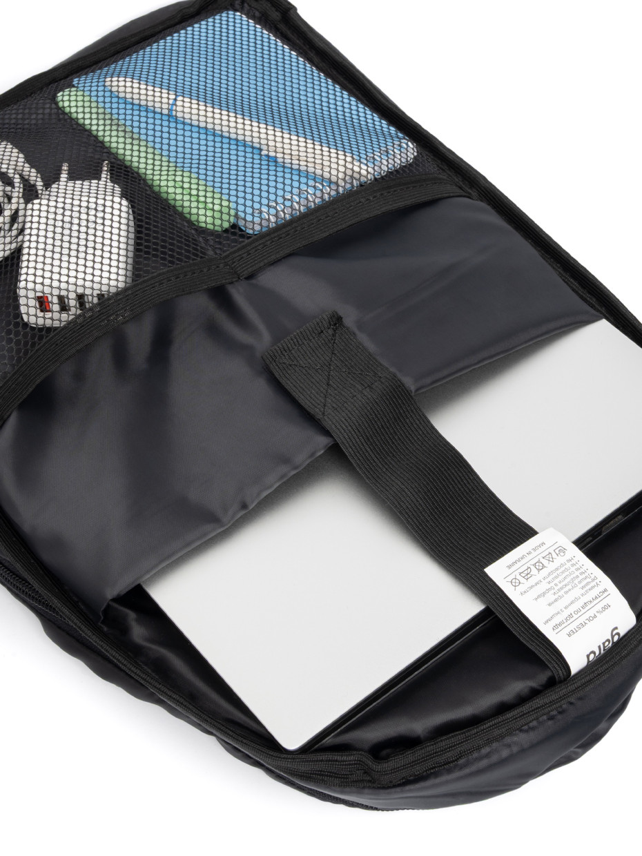 Рюкзак BACKPACK 3 | еко-шкіра чорна 3/22
