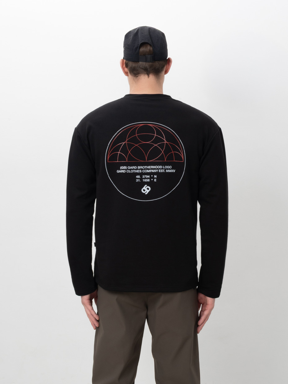 Лонгслів Coordinates of Brotherhood [gb] | чорний 1/25