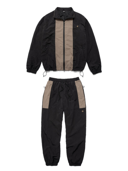 Спортивний костюм VERTICAL TRACK SUIT | чорний - темний коричневий 2/25