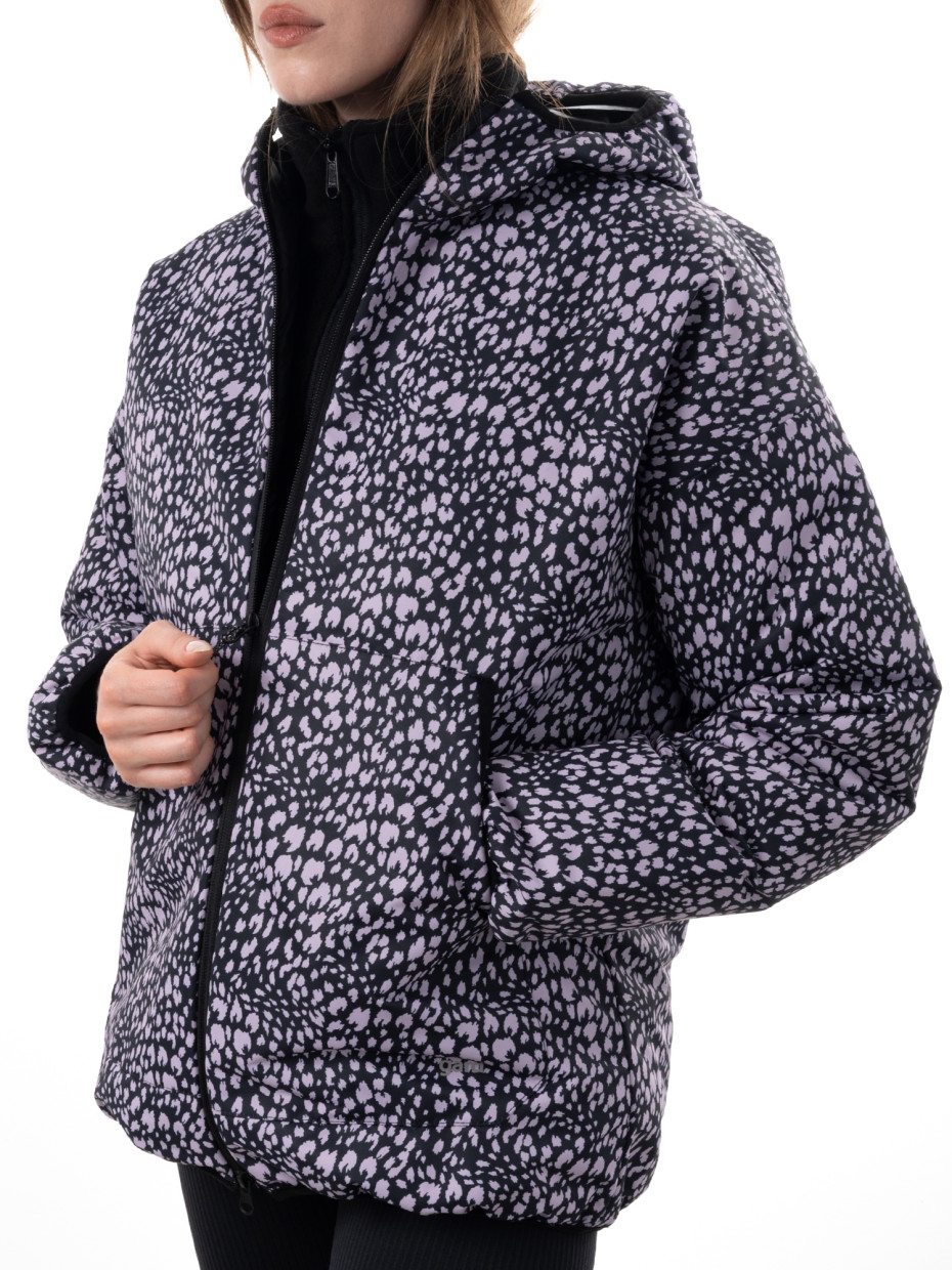 Куртка женская OVERSIZE DEMI JACKET | lilac leopard 2/24