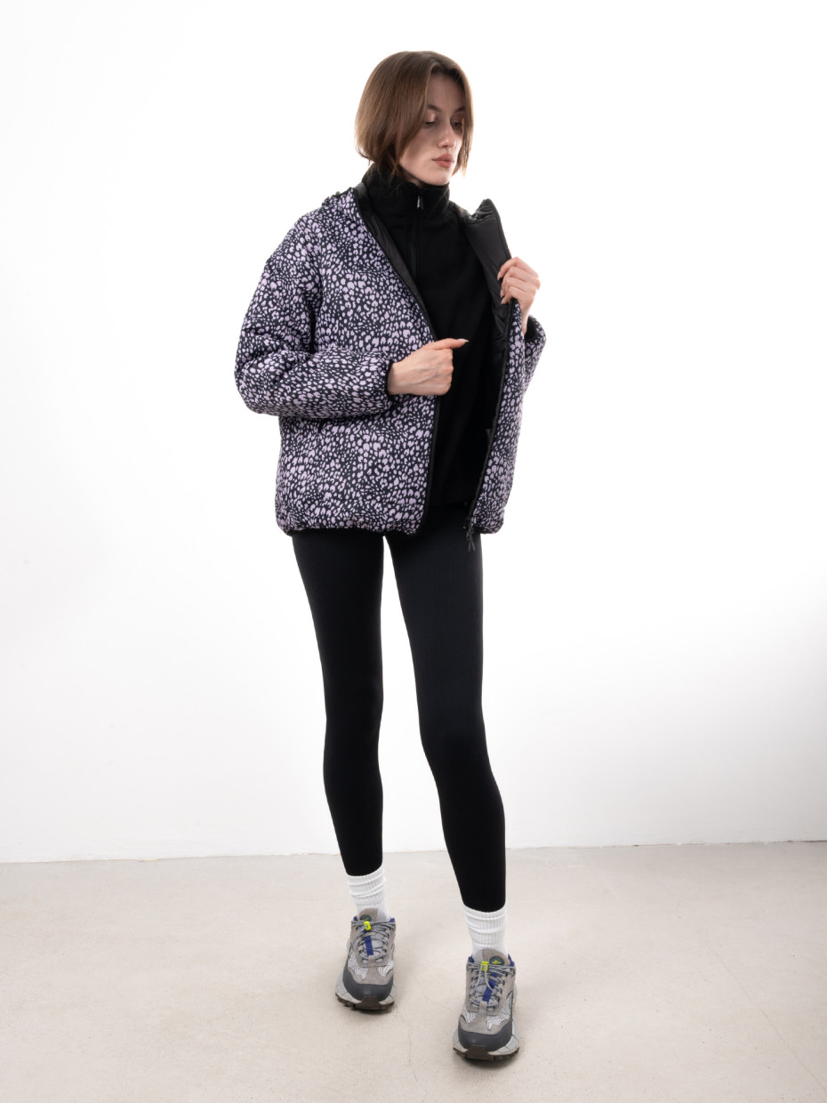 Куртка женская OVERSIZE DEMI JACKET | lilac leopard 2/24
