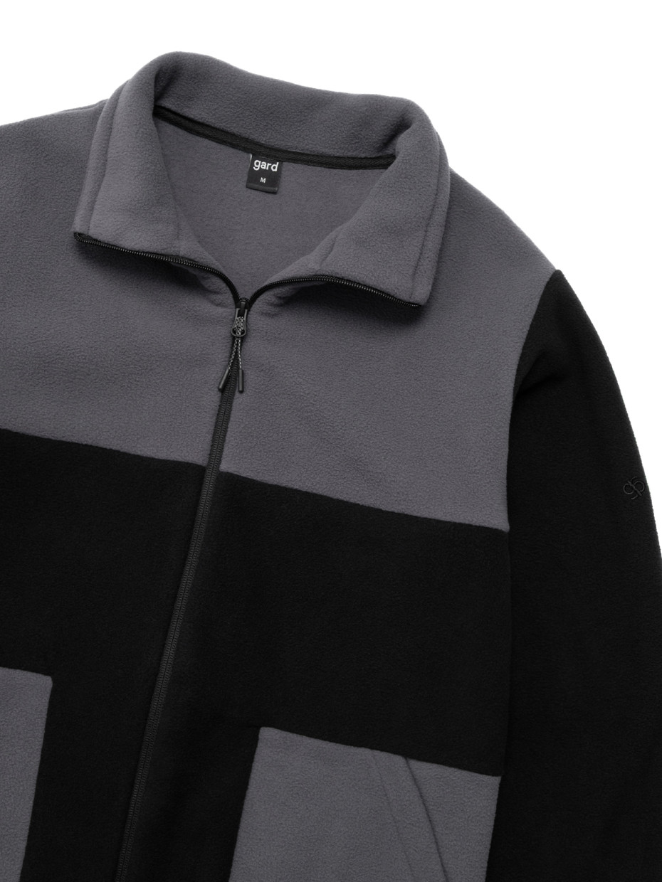 Кофта FLEECE T І черный - темно-серый 4/25