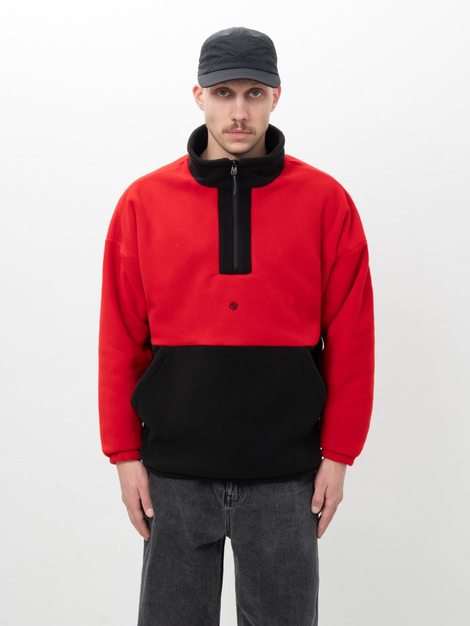 Кофта FLEECE BOTTOM І червоний - чорний 4/25