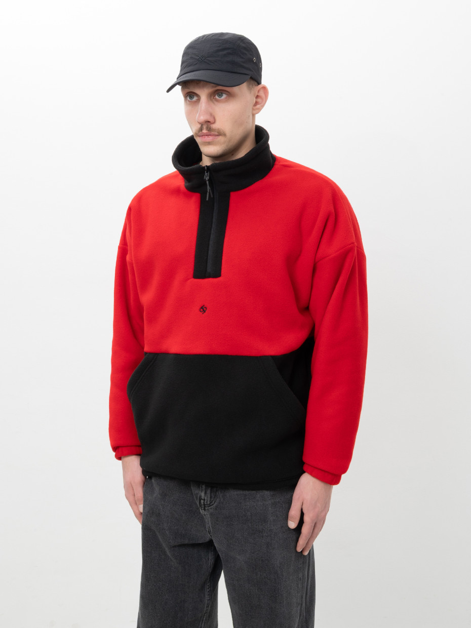 Кофта FLEECE BOTTOM І червоний - чорний 4/25