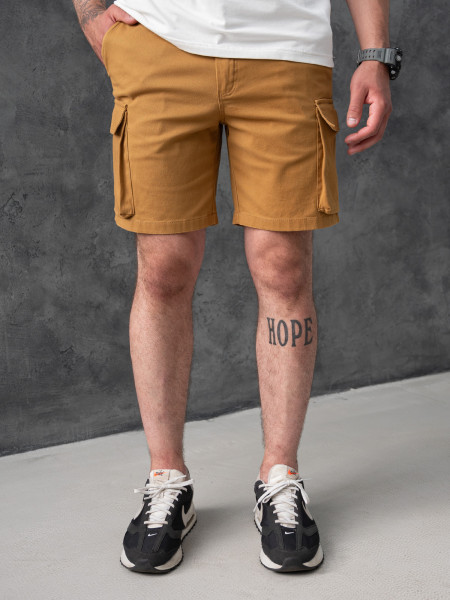 Шорти CARGO SOFT DENIM | гірчичний 2/23 фото 2