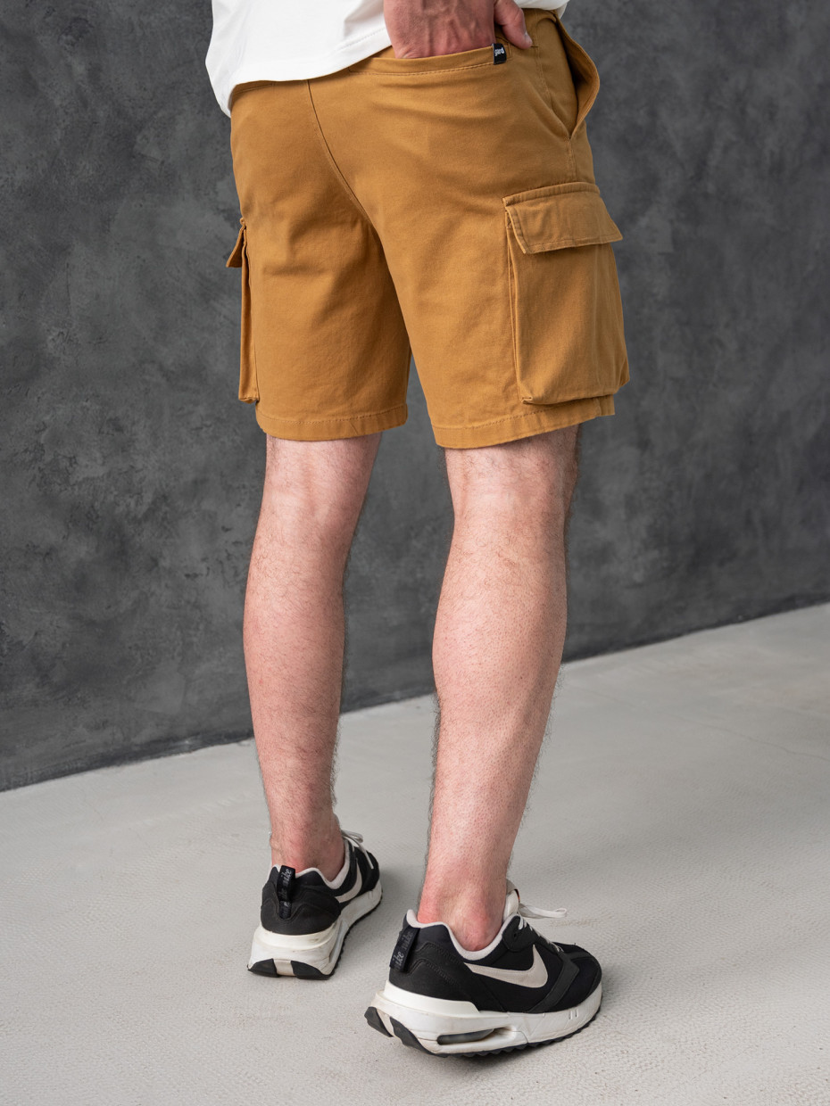 Шорты CARGO SOFT DENIM | горчичный 2/23
