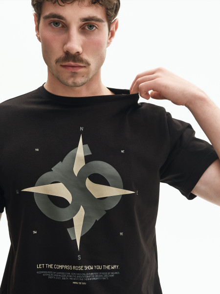 Футболка COMPASS ROSE [gb] | черный 2/25 фото 3