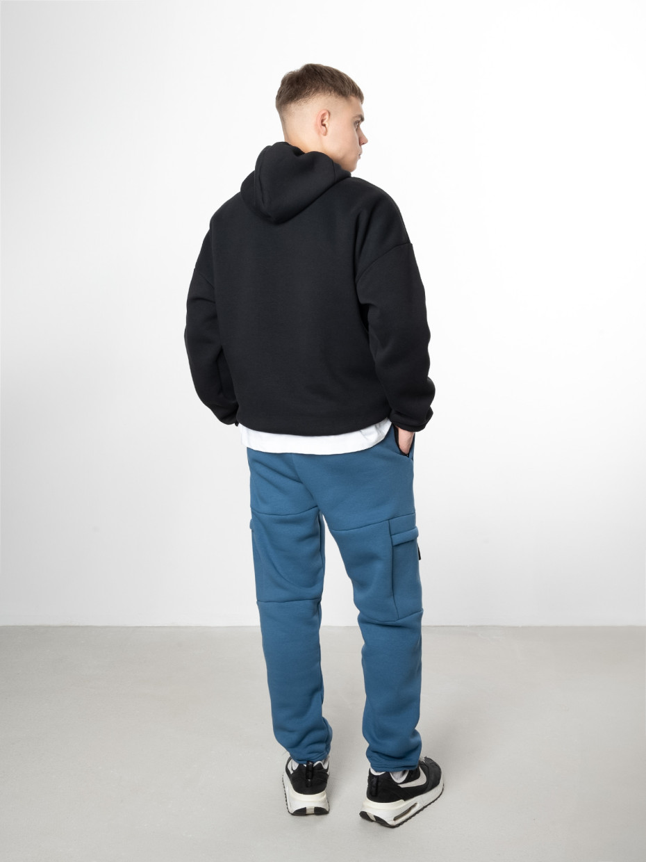 Спортивні штани CARGO fleece I синій 4/23