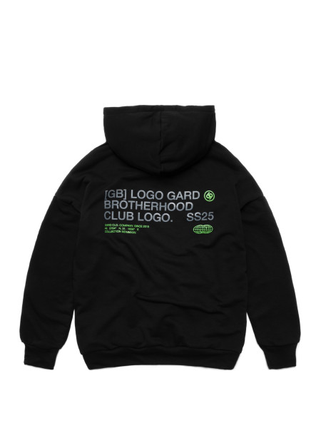 Худі OVERSIZE Brotherhood Globe | чорний 4/25 фото 6