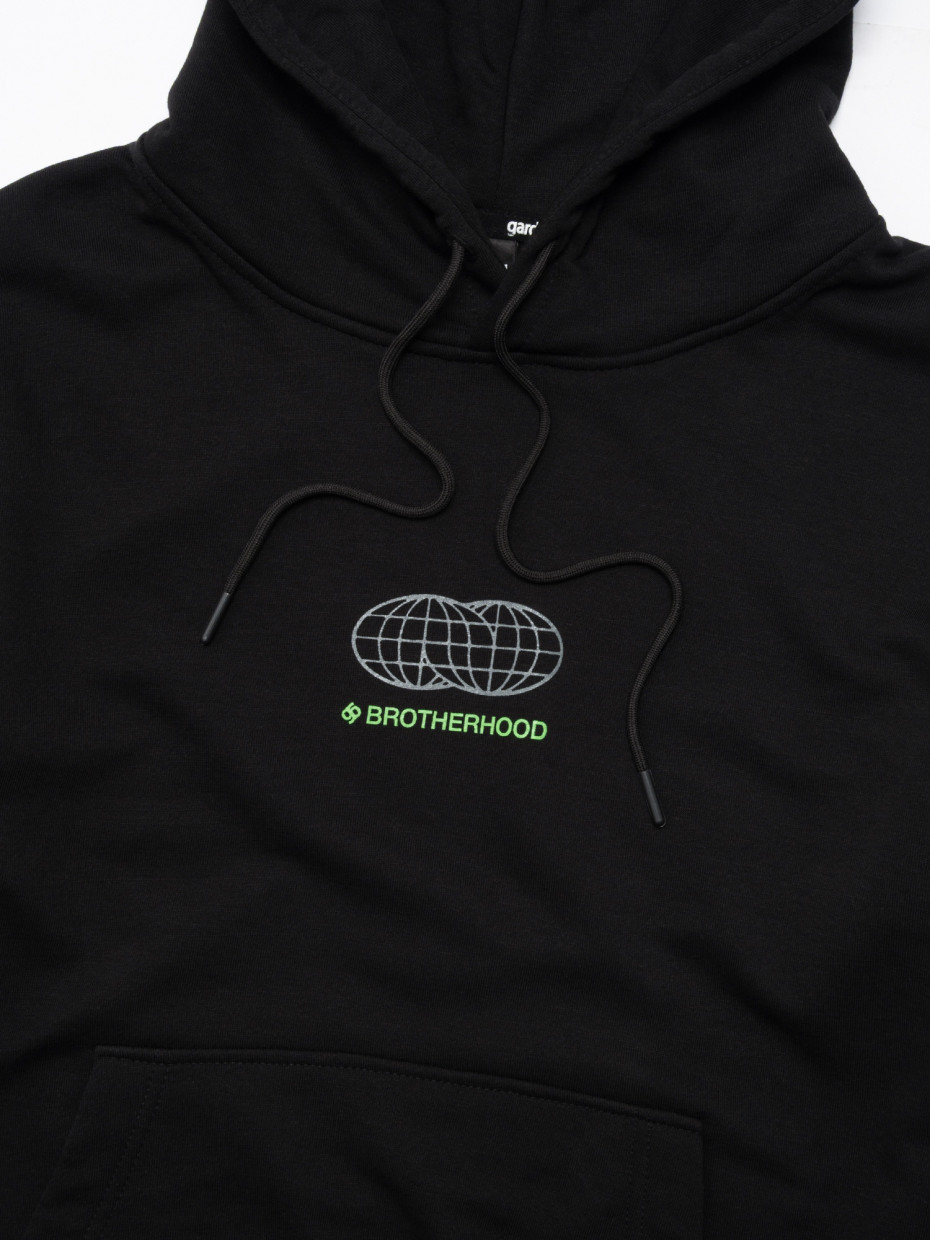 Худі OVERSIZE Brotherhood Globe | чорний 4/25