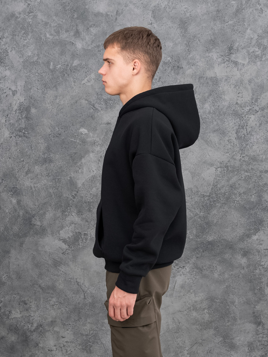 Худі oversize fleece shadow І чорний 4/23