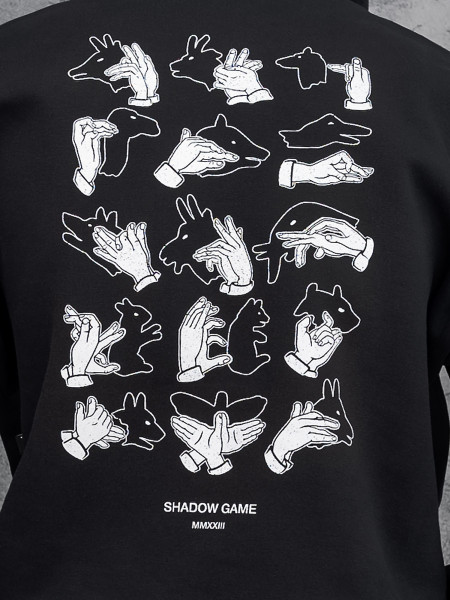 Худі oversize fleece shadow І чорний 4/23 фото 4
