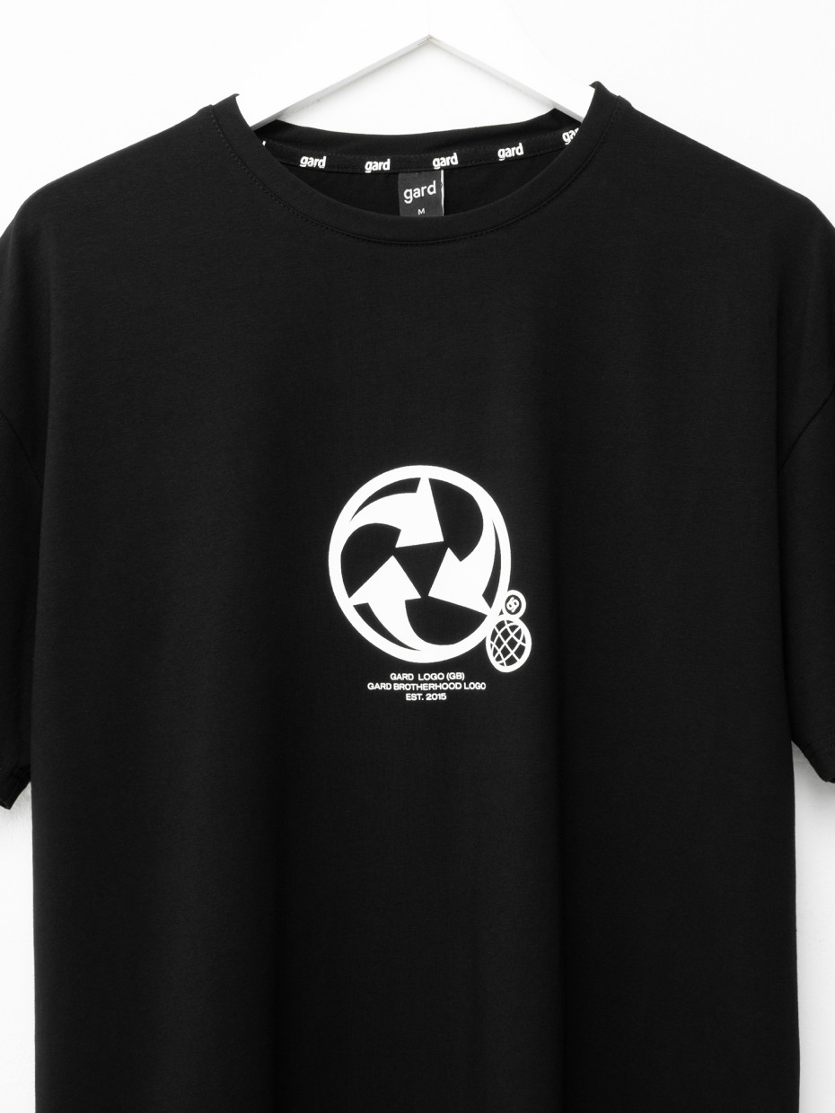 Футболка oversize RECYCLE [gb] | черный 2/25