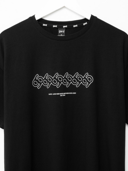 Футболка oversize GARD LOGO [gb] | чорний 2/25 фото 2