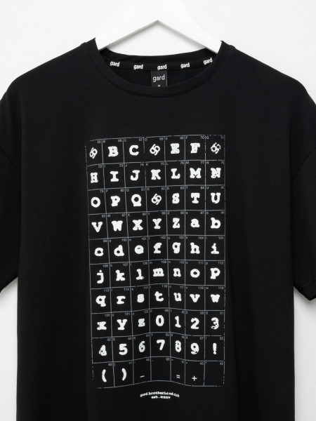 Футболка oversize ALPHABET [gb] | чорний 2/25 фото 2