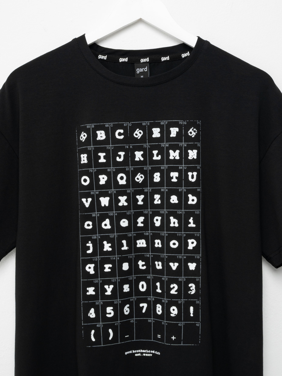 Футболка oversize ALPHABET [gb] | черный 2/25
