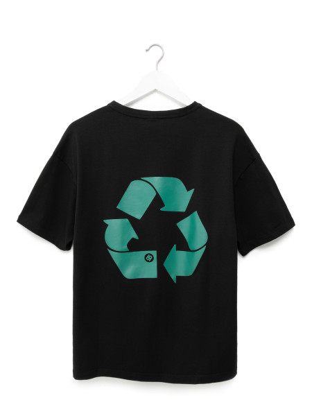 Футболка oversize RECYCLING [gb] | чорний 2/25