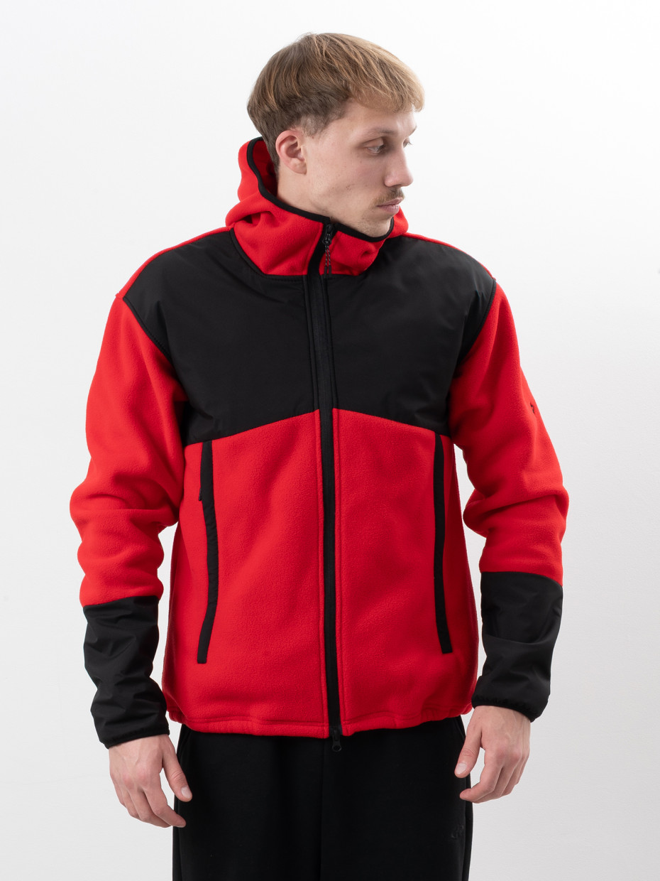 Худи FLEECE ROAD І красный - черный 4/25