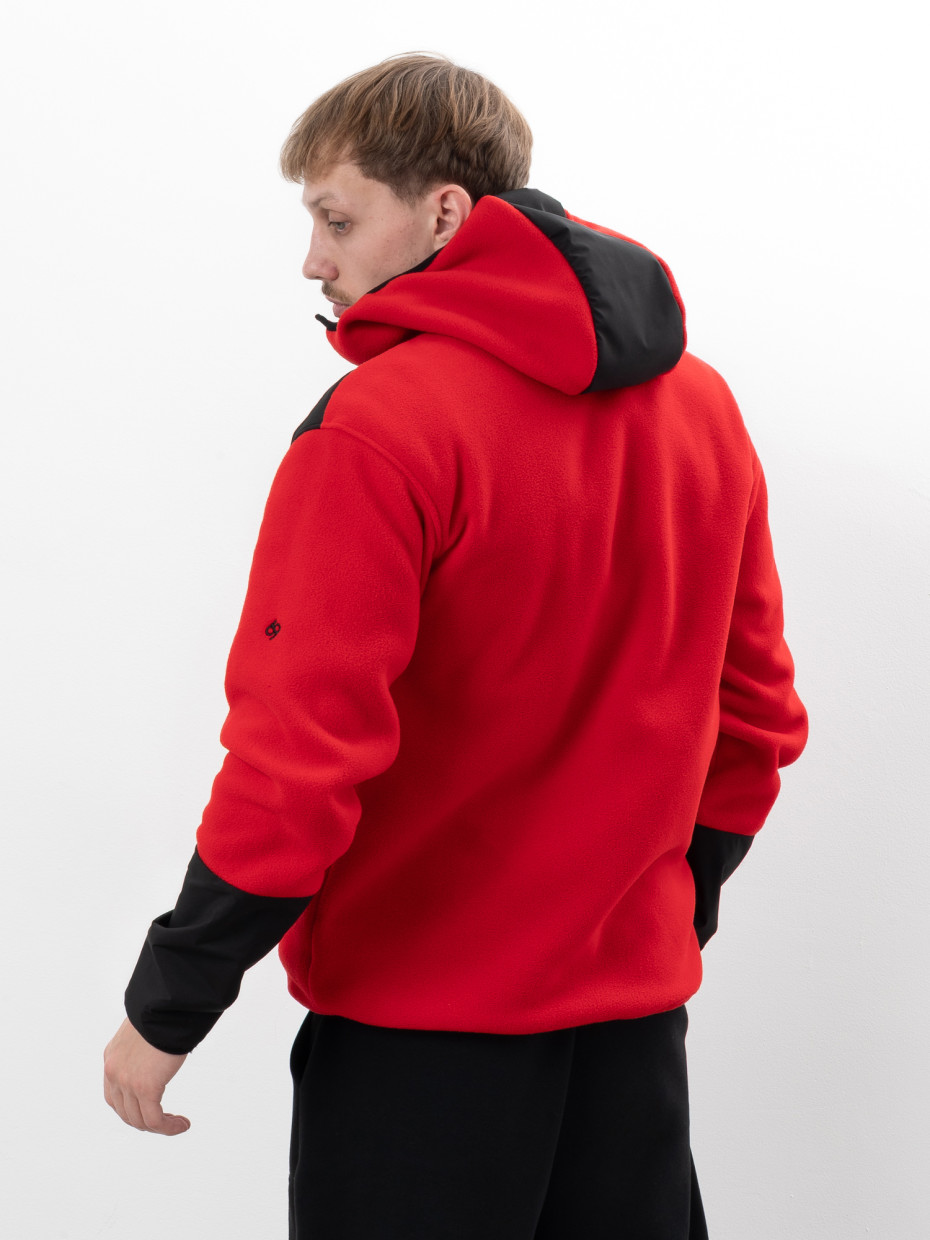 Худи FLEECE ROAD І красный - черный 4/25