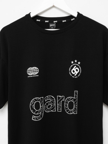 Футболка oversize gard team No.7 [gb] | чорний 2/25 фото 3