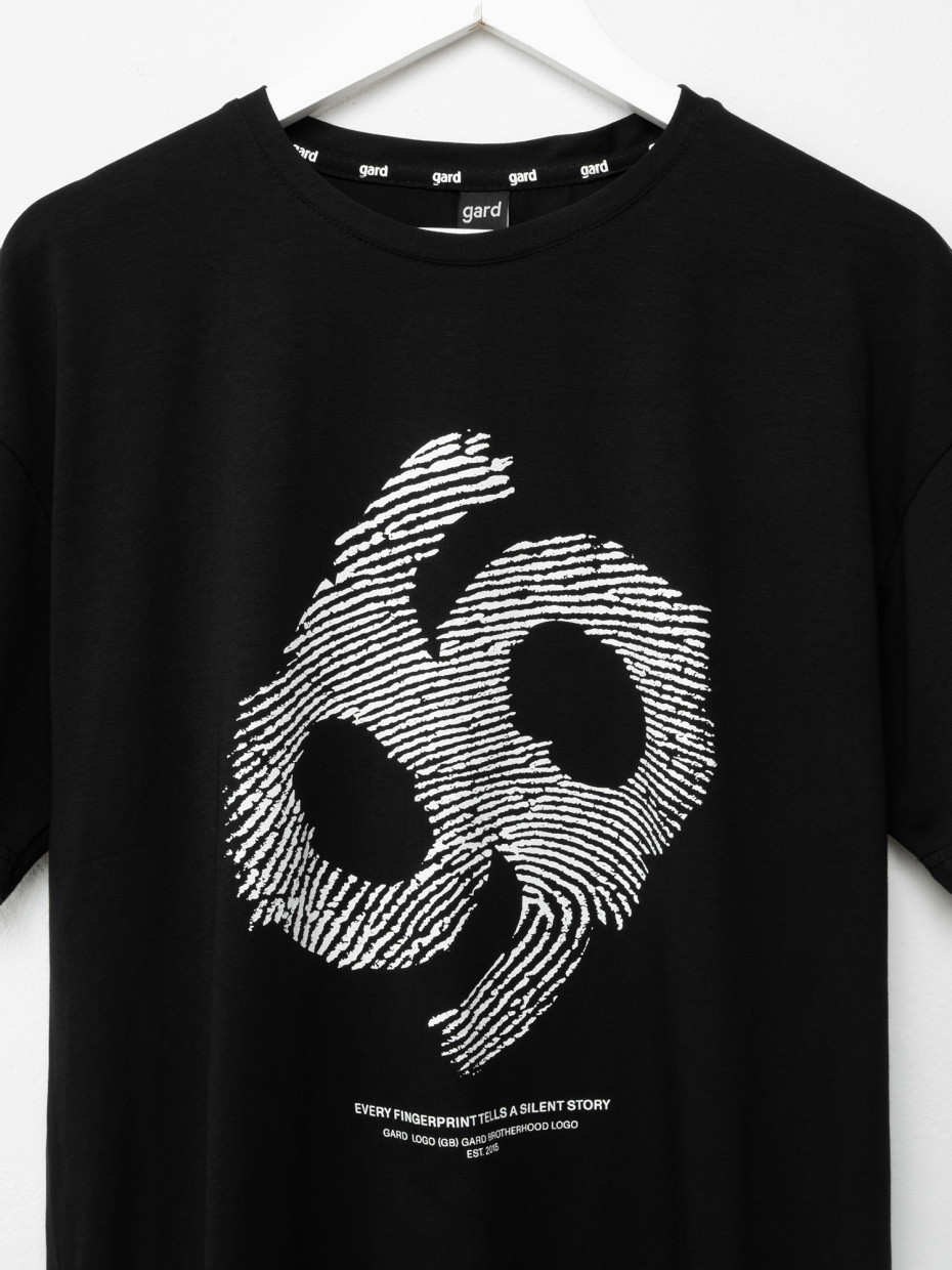 Футболка oversize FINGERPRINT [gb] | черный 2/25
