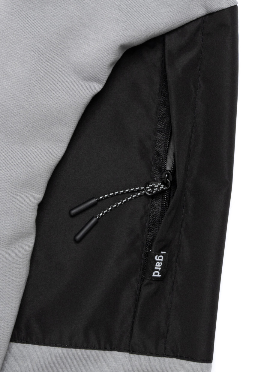 Лонгслів WITH SLEEVE POCKET | світло-сірий 1/26