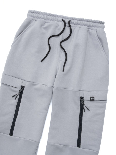 Штани CARGO STONE ZIPPER I світло-сірий 1/26 фото 6